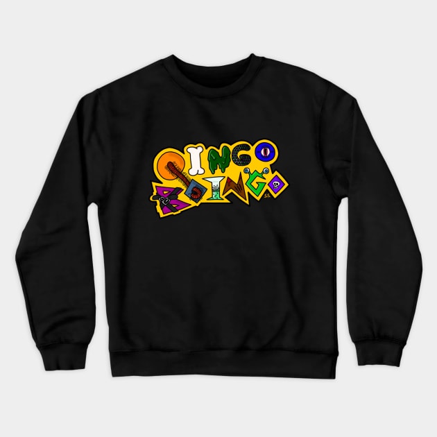 Oingo Boingo Logo Crewneck Sweatshirt by The Cat that Draws